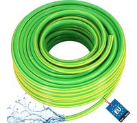 KOTARBAU® Tuyau Arrosage PVC 50 m 3/4 Pouce Vert Jaune Tuyau D'Arrosage Jardin Renforcé Flexible Durable 4 Couches