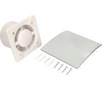 KOTARBAU® Ventilateur mural Ø 100 mm Boîtier Silent + capot Jeu de chrome Système d'extraction