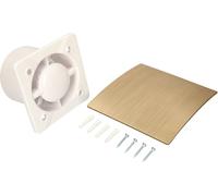 KOTARBAU® Ventilateur mural Ø 100 mm Boîtier Silent + capot Jeu de hottes d'extraction or