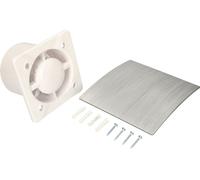 KOTARBAU® Ventilateur mural Ø 100 mm Boîtier Silent + capot Kit argent Système d'extraction