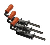 KOTARBAU Verrou à ressort argenté 260 mm 590743 (Lot de 3)
