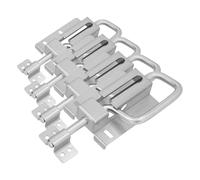 KOTARBAU Verrou de Porte 120/12 mm à Champagne et à Ressort - Argent Galvanisé (Lot de 4)