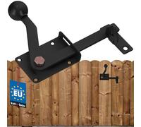 KOTARBAU® Verrou de porte 150 mm en acier revêtu par pulvérisation - Noir - Crochet tempête - Verrou de porte - Verrou de porte de jardin - Verrou coulissant