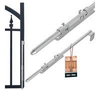 KOTARBAU® Verrou galvanisé 500 mm | Verrou Porte Exterieur | Targette de Porte | Verrou Portail | Loquet Porte Exterieur | Verrou Porte de Garage | Loquet Portail | Verrou Targette | Verrou Portail