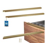 KOTARBAU ZnAl - Lot de 2 poignées de meuble - 560 mm - Or mat - Poignées à vis arrière - Poignée de bord - Poignées de tiroir - Cuisine - Moderne