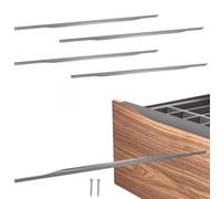 KOTARBAU® ZnAl Poignée d'armoire 1000/980 mm | Lot de 4 poignées de placard de cuisine, poignée de tiroir, poignée de porte d'armoire, argent mat