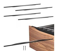 KOTARBAU® ZnAl Poignée d'armoire 1000/980 mm | Lot de 4 poignées de placard de cuisine, poignées de tiroir, poignée de porte, noir mat