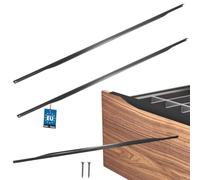 KOTARBAU® ZnAl Poignée d'armoire 1200/1180 mm | Lot de 2 poignées de placard de cuisine, poignée de tiroir, poignée de porte, noir mat