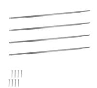 KOTARBAU® ZnAl Poignée d'armoire 1200/1180 mm | Lot de 4 poignées de placard de cuisine, poignée de tiroir, poignée de porte d'armoire, argent mat
