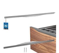 KOTARBAU® ZnAl Poignée d'armoire 560/540 mm | Poignées de placard de cuisine, poignée de tiroir, poignée de porte, argent mat
