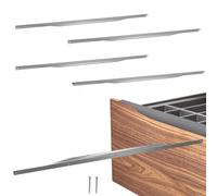 KOTARBAU® ZnAl Poignée d'armoire 800/780 mm | Lot de 4 poignées de placard de cuisine, poignée de tiroir, poignée de porte d'armoire, argent mat