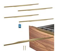 KOTARBAU® ZnAl Poignée d'armoire 800/780 mm | Lot de 4 poignées de placard de cuisine, poignées de tiroir, poignée de porte, placard, or mat