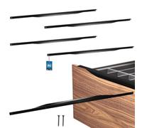 KOTARBAU® ZnAl Poignée d'armoire 800/780 mm | Lot de 4 poignées de placard de cuisine, poignées de tiroir, poignée de porte, noir mat