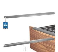 KOTARBAU ZnAl - Poignée de meuble - 560 mm - Argent mat - Poignées à vis arrière - Poignée de bord - Poignées de tiroir - Cuisine - Moderne