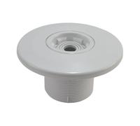 KOVEN Jet de massage rotatif à 360 degrés de 5,1 cm | Buse en PVC blanc, bride de 12 cm, hauteur de 6,5 cm, 132 g, pour bassin en béton armé