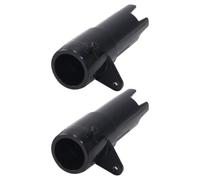 KOVEN Lot de 2 adaptateurs de tuyau d'aération de baignoire - Noir - 62 mm