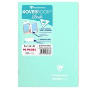 Koverbook Blush cahier piqué A5 96 pages ligné couverture polypropylène opaque bicolore. - Menthe à l'eau/Rose poudré