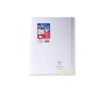 Cahier piqué Koverbook 24x32cm 48 pages grands carreaux couverture polypropylène transparent - Incolore