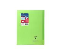 Clairefontaine Cahier piqué Koverbook 24x32 cm 96 pages petits carreaux papier 90 g Vert