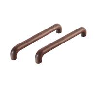 KOVNISE 2PCS 160MM Griffe RoudeBrücke Poignées à Bois Noir Griffe à Meubles | Originalle bois couleur poignées style moderne pour armoire porte tiroir commode bibliothèque dressing table poignées cuisine