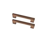 KOVNISE Lot de 2 Poignées en Bois Massif pour Armoire Porte Tiroir Commode Tiroir Couleur Bois Original Style Simple et Moderne (128MM)