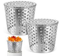 KOVSGQ Crapaudine De Gouttière Grille Gouttière Anti Feuilles Filtre De Descentes en Acier Inoxydable 2Stk 90-110mm Filtre Anti Blocage De Toit Maille Protections pour Maison Avant Toit Fossé Égout
