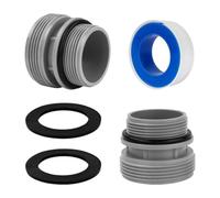 kowaku 2 Pièces Adaptateur Conversion Tuyau pour Piscine Raccord Filtre Piscine Accessoire Connexion 40mm en PP Convient pour Entretien Piscine et B, b