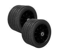 kowaku 2 Roues Rechange Robustes et antidérapantes pour Chariot Pliant, brouette Plage ou Chariot Courses, pour Le Camping ou Le Shopping, 7 Pouces Tank 0.8cm