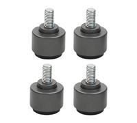 kowaku 4 Pièces Vérin de Mise à Niveau M8 Réglable Pied de Meuble Patin à Vis Embout de Nivellement avec Base En Nylon En Alliage D'Aluminium Résistant, Gris