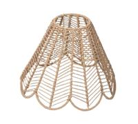 kowaku Abat-Jour Tressé Couvre-Lampe Panier Tissé à la Main Abat-Jour Cylindrique Remplacement Suspendu Décorative en Corde Papier Fer Convient