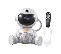 kowaku Astronaute Projecteur Lumière Nocturne Lampe de Plafond Angle Réglable Télécommande Haute Définition Fonction Décorative Adaptée pour Cadeau, Tenir Une Fusée