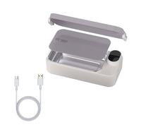 kowaku Boîte Chauffante Isotherme, Gris, 900 ML | Rechargeable, Gamelle Électrique, sans Fil, Récipient Repas, pour déplacement, Adultes, Professionnels