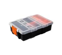 kowaku Boîte de Rangement Électronique Coffret à Vis et Composants avec Plusieurs Cases PP Parfaite pour Bricoleurs Entretien Organisation Domicile, 13.5 X 20 X 5.8 Cm