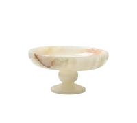 kowaku Bol Industriel Plateau Fruits Coupe Décorative Centre de Table de Jade Poli Ligne Sobre et Contemporaine Convient aux, style to 2
