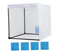 kowaku Cabine de Peinture Tente de Pulvérisation Station D'Aérographie avec Rideau à Maille Porte pour Modélisme Facile à Monter Oxford PVC Adaptée à La, L