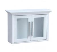 kowaku Cabinet Blanc Miniature Vitré Armoire Vitrée Miniature Rectangulaire Mini Décor