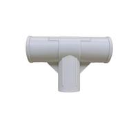 kowaku Connecteur de Piscine T pour Cadre Raccord Pièce de Rechange Adaptateur Joint Solide Résistant à l'eau et au Soleil Liaison Tubes de Soutien, Blanc, Grand T pour Piscine 4.5X2.2m