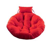 kowaku Coussin de Chaise Suspendue Ronde Galette Moelleuse pour Siège Suspendu Oreiller Amovible en Polyester Facile à Nettoyer Polyvalente pour Tapis, Rouge