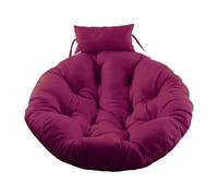 kowaku Coussin de Chaise Suspendue Ronde Galette Moelleuse pour Siège Suspendu Oreiller Amovible en Polyester Facile à Nettoyer Polyvalente pour Tapis, Violet