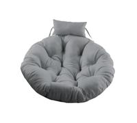 kowaku Coussin de Chaise Suspendue Ronde Galette Moelleuse pour Siège Suspendu Oreiller Amovible en Polyester Facile à Nettoyer Polyvalente pour Tapis, Gris