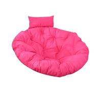 kowaku Coussin de Chaise Suspendue Ronde Galette Moelleuse pour Siège Suspendu Oreiller Amovible en Polyester Facile à Nettoyer Polyvalente pour Tapis, Rose Rouge