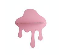 kowaku Étagère Murale Créative Fond Dégoulinant Plateau Suspendu Ovale Original Mobilier Décoratif Gain de Place Adaptée aux Espaces Modernes comme Salon et Chambre, Rose