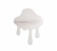 kowaku Étagère Murale Créative Fond Dégoulinant Plateau Suspendu Ovale Original Mobilier Décoratif Gain de Place Adaptée aux Espaces Modernes comme Salon et Chambre, Noir