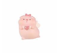 kowaku Figurine Cochon Résine Ornement Cochon Statue Décor Statuette Animal Résine Robuste Finition Lisse Travail Fin Cadeau d'anniversaire Adaptée au Bureau Étagère Voiture Chambre d'enfant, 1196-2a