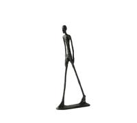 kowaku Figurine Décorative Statue Abstraite Sculpture Moderne Statuette Métal Alliage Base Rectangulaire Stable Silhouette Adaptée au Salon Entrée Bureau Intérieur