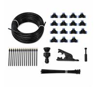 kowaku Kit Micro-Irrigation Raccords Rapides Réglable Système D'arrosage par Brumisation Résistant pr Intempéries pr Bordures Fleuries, Pépinière