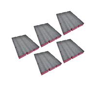kowaku Lot de 5 Inserts En Mousse pour Boîte à Outils, Rangement et Décoration. Idéal pour Les Cadeaux et Les Emballages. Coussinets En Mousse Découpables Po, 40,5 cm x 30,5 cm x 5 cm