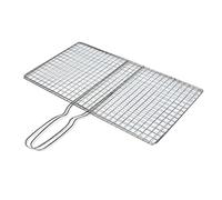 kowaku Panier à Griller pour Barbecue Maillé Compact pour Aliments Equipé d'une Poignée Isolante et Fermeture Solide Entretien Pratique, S
