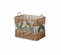 kowaku Panier à Linge en Corde Tressée Panier Hamper Corbeille Rangement Corbeille à Vêtements avec Grande en Papier, Panier De Rangement Tressé En Corde Avec Doubles Poignées - Moyen