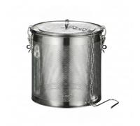 kowaku Panier d'Infusion d'Épices Passoire Infuseur à Épices Grille Fine Attache Solide Chaîne Acier Inoxydable pour Arômes Intenses sans Particules Adapté à Thé en Grande Quantité, 18x18cm